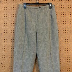 Harve Benard Trouser Pants Vintage Low Rise Wool Plaid 12 Preppy Academia FLAWED